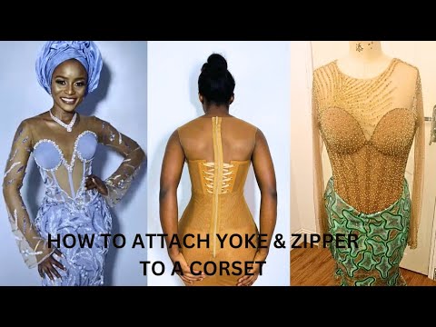 Видео: КАК ПРИШИТЬ КОКЕТКУ И МОЛНИЮ К ПЛАТЬЮ СО ВСТРОЕННЫМ КОРСЕТОМ (ЧАСТЬ 3) #corset