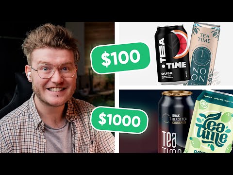 Видео: Я заплатил 5 дизайнерам за разработку бренда напитков 🤯