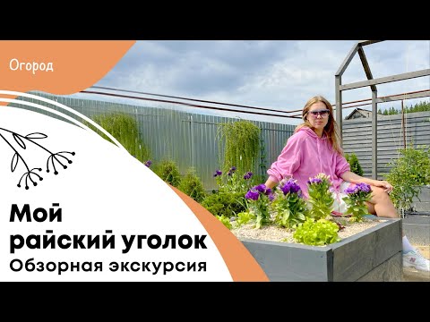 Видео: Мой райский уголок - обзорная экскурсия по нетипичному огороду.