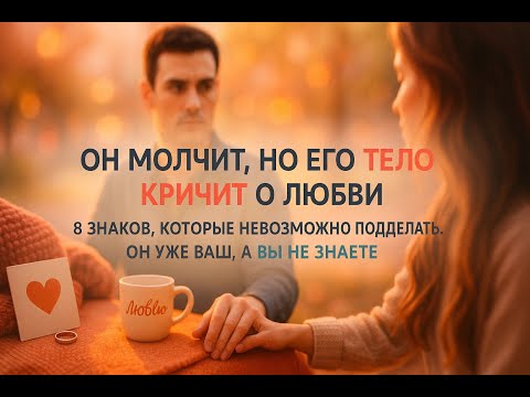 Видео: Он влюблён, но молчит. 8 тайных сигналов его тела, которые выдают его настоящие чувства с головой