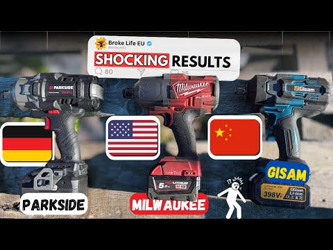 Видео: БИТВА С ВЫСОКИМ КРУТЯЩИМ МОМЕНТОМ! Новый Parkside PASSP C4 vs. Gisam 2800Nm vs. Milwaukee M18 FUEL