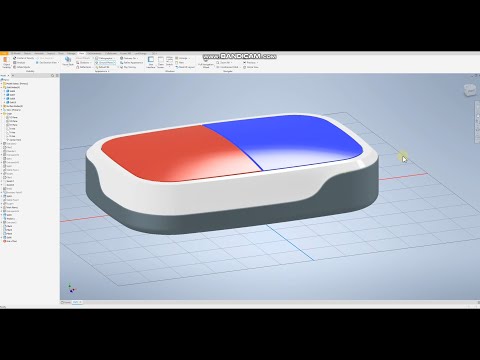 Видео: Корпус с криволинейными поверхностями в Autodesk Inventor