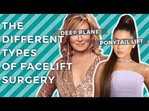 Видео: Подтяжка лица 101: подтяжка «конского хвоста» против глубокой плоской подтяжки лица против мини-п...