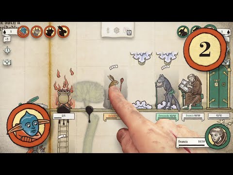 Видео: Inkulinati. Прохождение. Эпизод #2 - Приключение Ушастика. Франциск Ассизский.