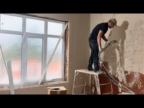 Видео: ШТУКАТУРКА | ВСЕ ЭТАПЫ (Часть 11 ) СТРОЮ ДОМ