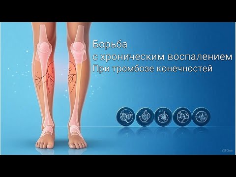 Видео: Борьба с хроническим воспалением при тромбозах артерий нижних конечностей