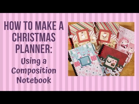 Видео: Как сделать простой рождественский планировщик: используя блокнот для сочинений