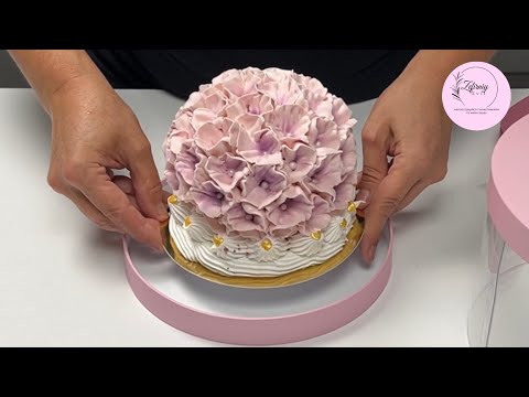 Видео: Зефірна гортензія в коробці.