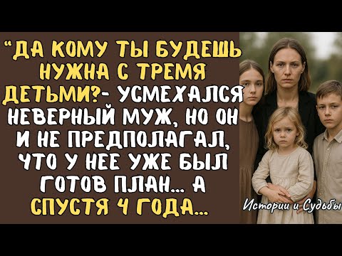 Видео: “Да кому ты будешь нужна с тремя детьми? - усмехался неверный муж, но он и не предполагал, что она…