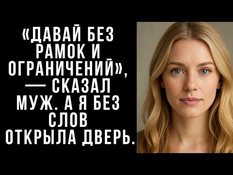 Видео: «Давай без рамок и ограничений», — сказал МУЖ  А я без слов открыла дверь