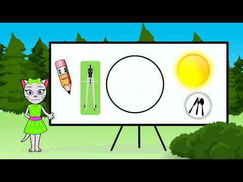 Видео: 🎓 Геометрия с кисой Алисой. Урок 1.  Изучаем треугольник, круг, квадрат и прямоугольник. (0+)