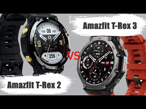 Видео: Amazfit T-Rex 3 vs Amazfit T-Rex 2 лицом к лицу, что нового? #amazfittrex3   #amazfittrex2