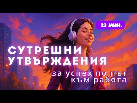 Видео: 🌅 Сутрешни утвърждения за успех и изобилие по път към работа (23 минути аудио) 🌅