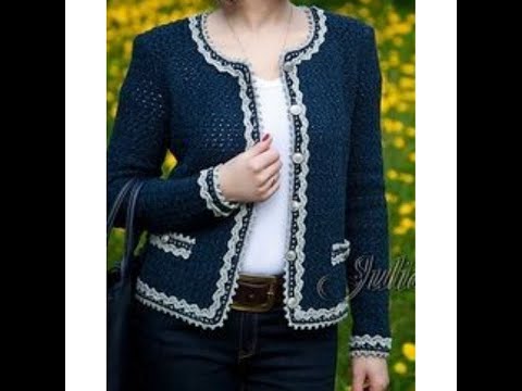 Видео: ЖАКЕТ КРЮЧКОМ В СТИЛЕ ШАНЕЛЬ МК