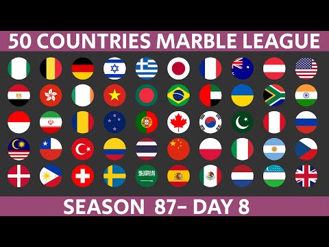Видео: 50-страновая лига Marble Race, сезон 87, день 8/10, Marble Race в Альгоду