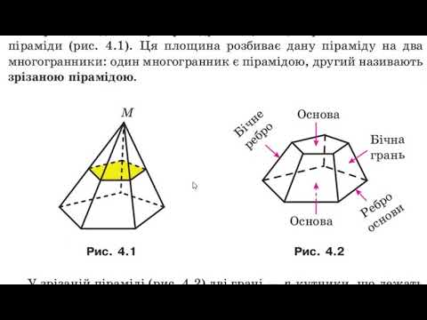 Видео: Зрізана піраміда 11 клас геометрія