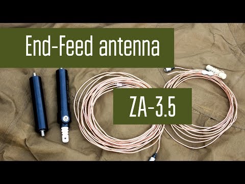 Видео: EndFeed antenna ZA-3.5 на 80м японского производства. Проверка в полевых условиях. Радиосвязь.