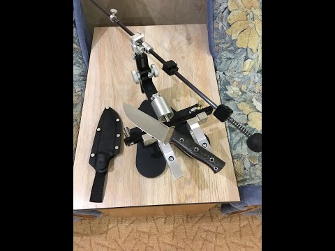 Видео: Заточка на станке с магнитным поворотником. Нож WK- 7 от WorkingKnife.