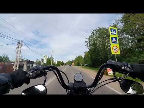 Видео: Harley Davidson Sportster 1200 безмолвная езда