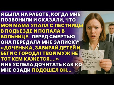Видео: Твой муж не тот за кого себя выдаёт! Сказала моя мама перед смертью