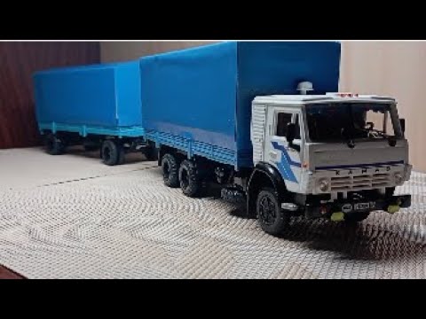 Видео: Камаз - 53212 с прицепом (Элекон)