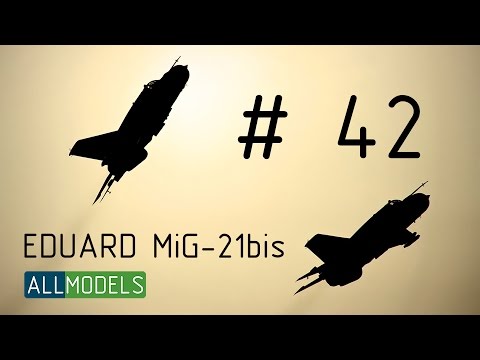 Видео: Eduard 1/48 МиГ-21 бис 42 серия step by step video build MiG-21bis