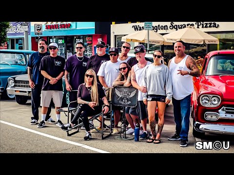 Видео: 𝗖𝗟𝗔𝗦𝗦𝗜𝗖 𝗖𝗔𝗥𝗦: Автомобильный клуб Dogtown собирает толпы на вечеринке в Венецианском пирсе