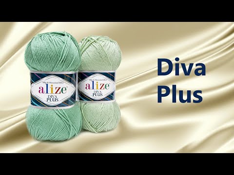 Видео: Обзор пряжи Ализе Дива Плюс