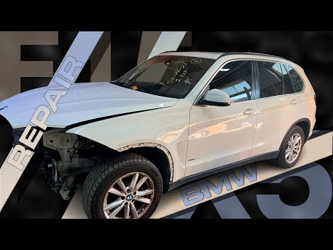 Видео: BMW F15 X5. The front end repair. Ремонт переда.