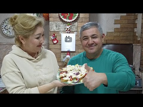 Видео: Салат🤴 ЦЕЗАРЬ ! Бесподобно вкусный🥣 соус! Вкусно и просто на🎄 Новый год!