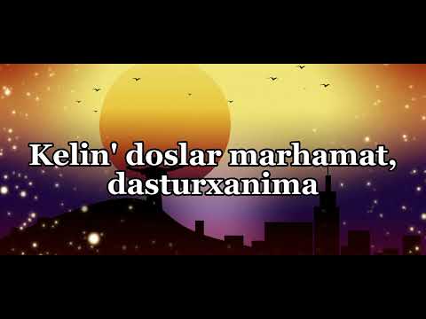 Видео: Radjiv Atajanov - Dasturxanima (Lyrics/Text). Раджив Атажанов - Дастурханыма (Текст песни)