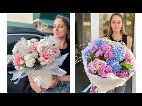 Видео: красивый день в цветочном магазине 🌷✨️