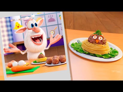 Видео: Буба - Шеф повар! 🐭 Фрикадельки 🍜🧆 Смешной Мультфильм 2020 | Мультики🍜🧆