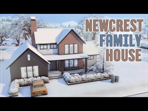 Видео: Семейный дом в Ньюкресте🏡│Строительство│Newcrest Family House│SpeedBuild│NO CC [The Sims 4]