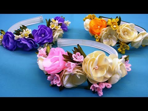 Видео: Spring hairband.DIY/Banda de pelo de primavera/Весенний ободок для волос.МК