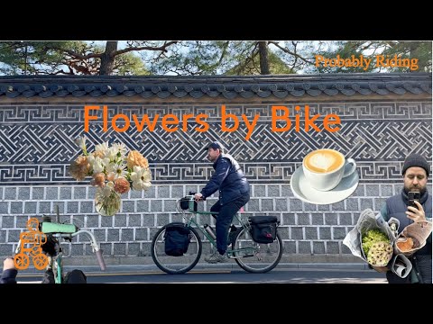Видео: Исследуйте цветочный рынок и кафе Сеула на велосипеде
