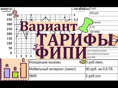 Видео: Вариант ФИПИ с тарифами,№1-19 ОГЭ МАТЕМАТИКА 2025