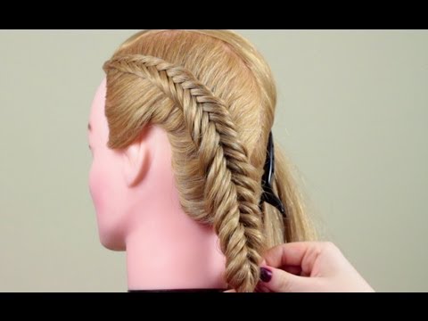 Видео: Косичка обратный рыбий хвост. Reverce Fish Tail Braid