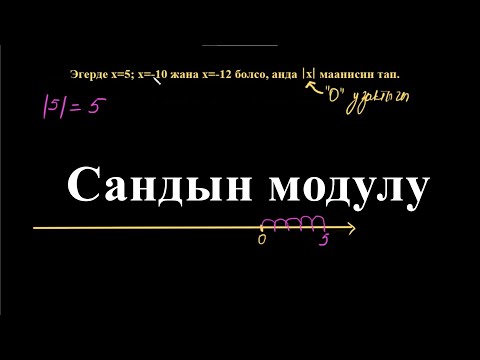 Видео: Сандын модулу | Сандын модулу | Арифметика | Хан Академия
