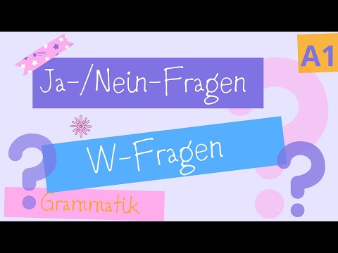 Видео: Порядок слів у питальних реченнях (Ja-/Nein-Fragen /W-Fragen)