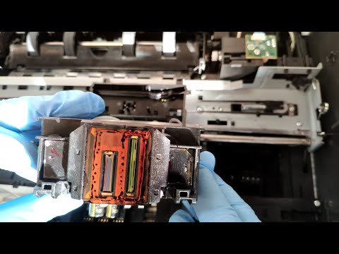 Видео: HP Officejet Pro 6230 print head  removal, cleaning, replacement / Cнять печатающую головку