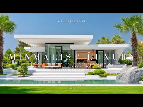 Видео: Внутри красоты современного минималистичного роскошного дома | Экскурсия по вневременной архитект...