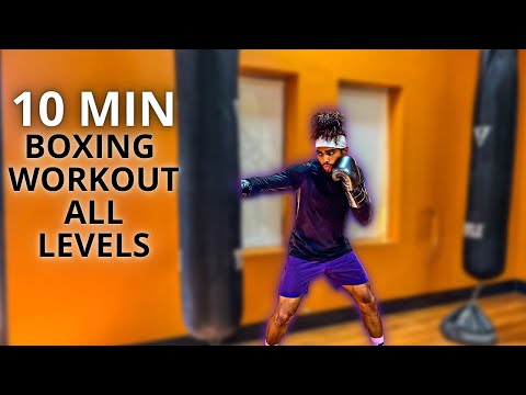 Видео: Тренировка по боксу для всех уровней | 10-минутная тренировка на мешке