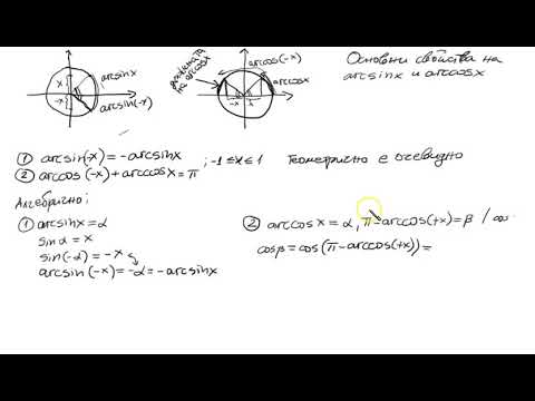 Видео: 7. Тригонометрична окръжност. Обратни тригонометрични функции