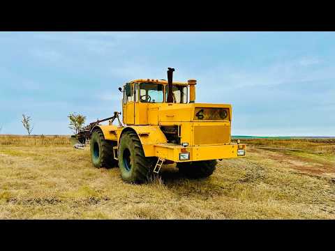 Видео: Пахота целины. Трактор кировец К 700 и К701.