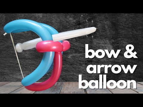 Видео: Воздушный шар «Лук и стрела» — как сделать из воздушного шара «Лук и стрела» животное