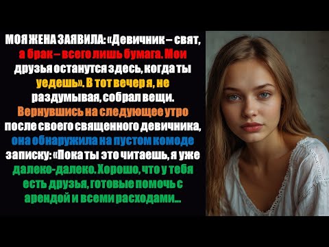 Видео: Моя жена сказала, что «девичник — это святое!» — Священное... Оно стало ее ЕДИНСТВЕННОЙ поддержкой!
