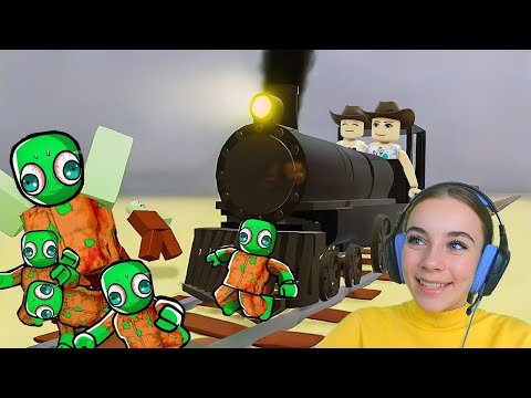 Видео: ПОБЕГ НА ПОЕЗДЕ ЗОМБИ в ROBLOX!