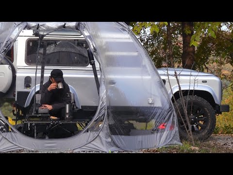 Видео: 😭ТЫ ПЛАЧИШЬ? 😡ОСТРЫЙ И ГОРЯЧИЙ? Кемпинг с обогревателем и огненной лапшой / Land Rover DEFENDER