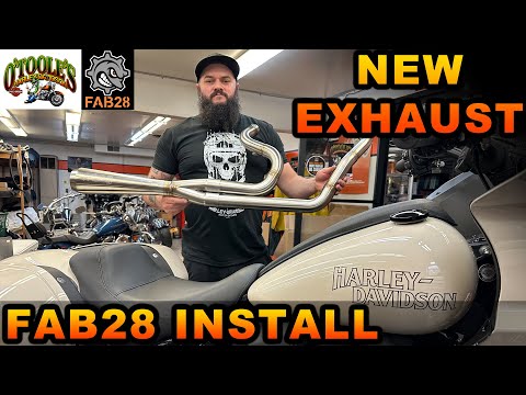 Видео: Harley Davidson Head Tech устанавливает выхлопную систему | Low Rider ST